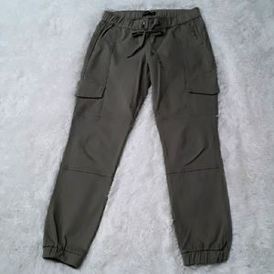 Sincerely Jules Khaki Cargo Drawstring Joggers